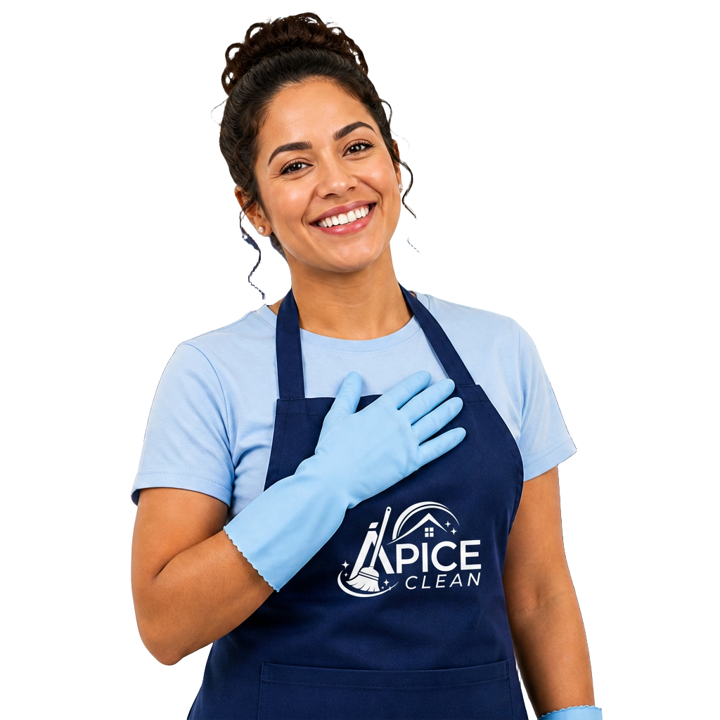 Profissional da Ápice Clean sorrindo